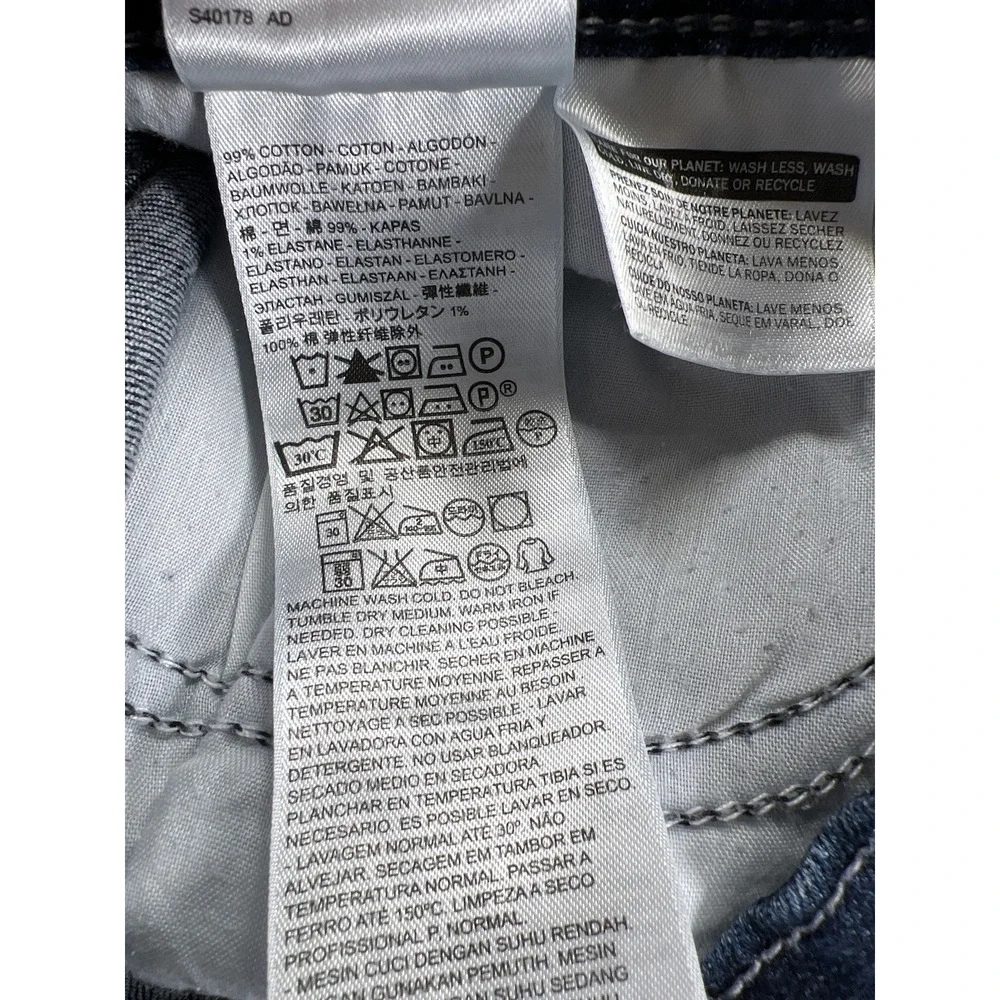 Levi’s Women’s Dark Wash Mid Rise Skinny Denim Jeans - 14 M - Picture 4 of 4